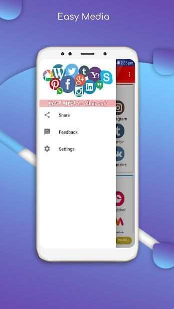 Easy Media - All in one Social, Shopping ,News screenshot 2