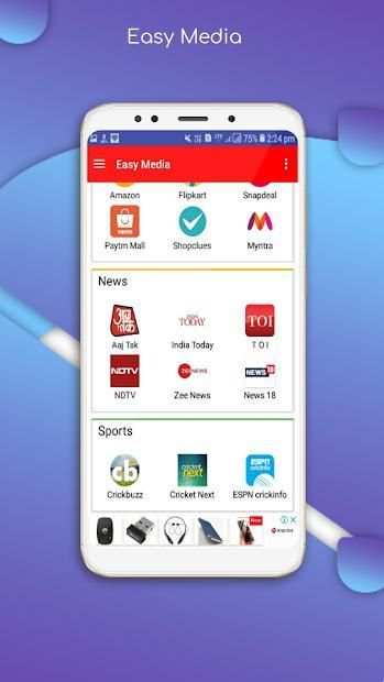 Easy Media - All in one Social, Shopping ,News screenshot 3