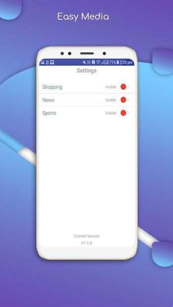 Easy Media - All in one Social, Shopping ,News screenshot 1