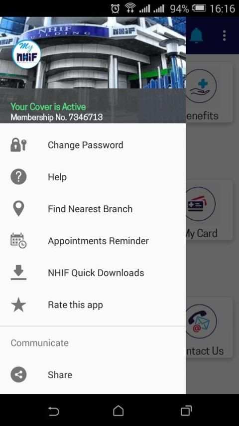 My NHIF screenshot 6