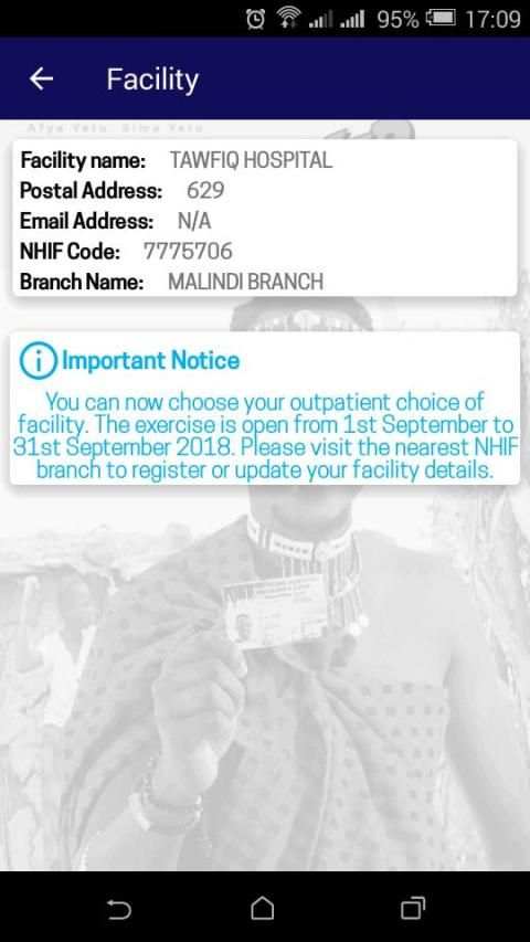 My NHIF screenshot 1