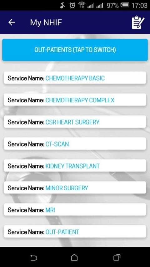 My NHIF screenshot 4