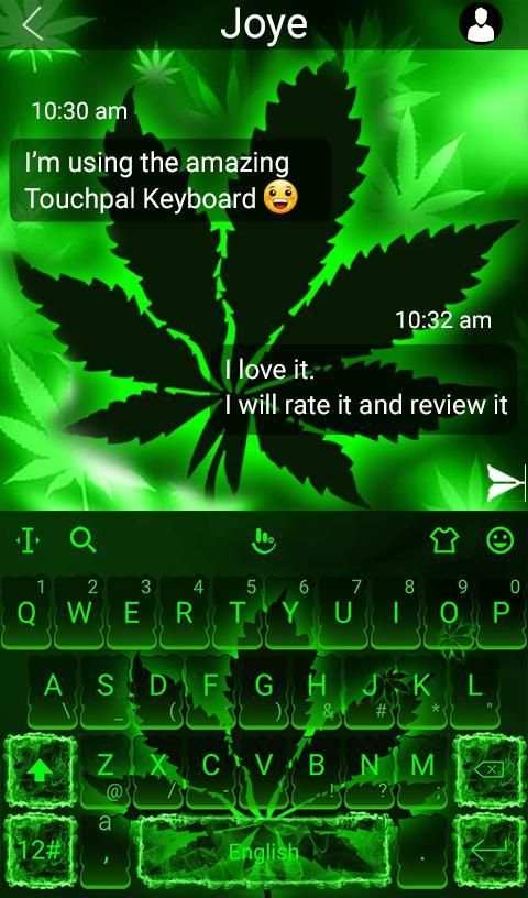 Emerald Green Keyboard Theme screenshot 5