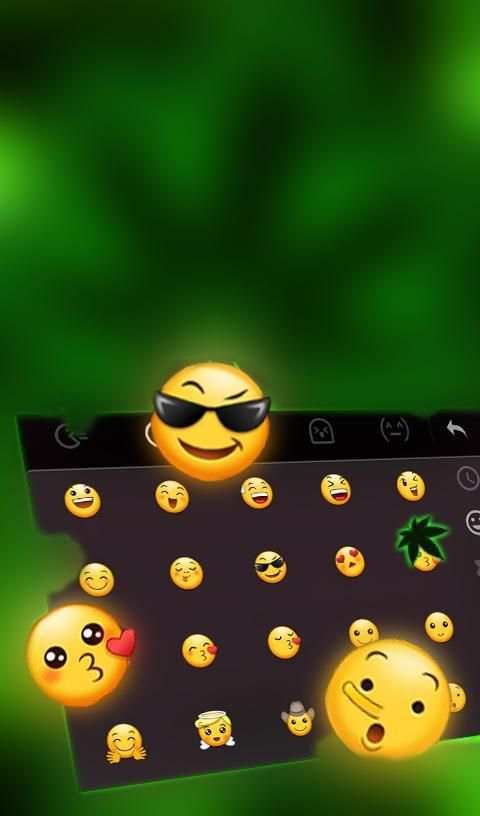 Emerald Green Keyboard Theme screenshot 3