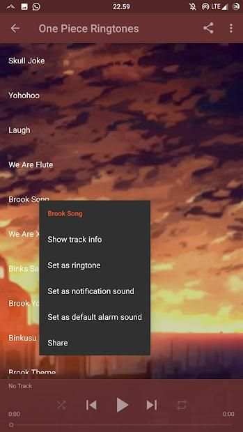 One Piece Ringtones Collection screenshot 1