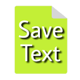 ikon Save Text - Create and view txt file