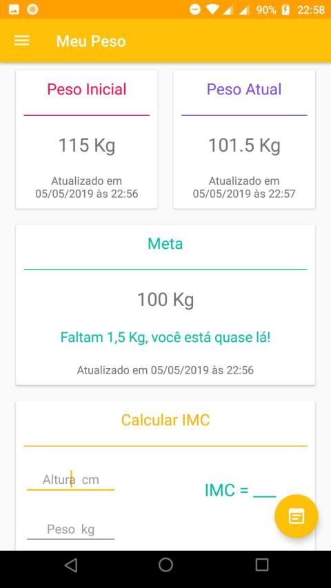 Meu Peso screenshot 3