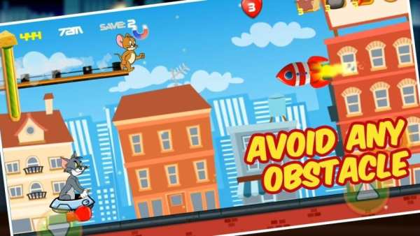 Tom Alien Attack: Jerry Run screenshot 1