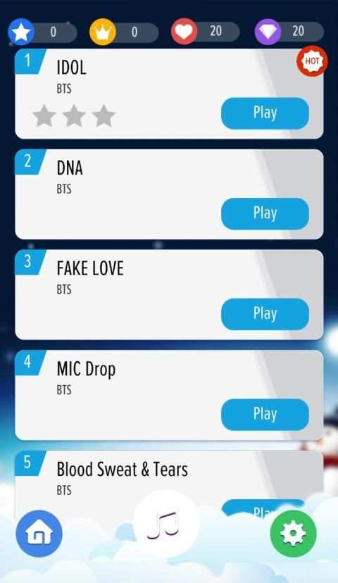 BTS Piano Magic Tiles screenshot 2