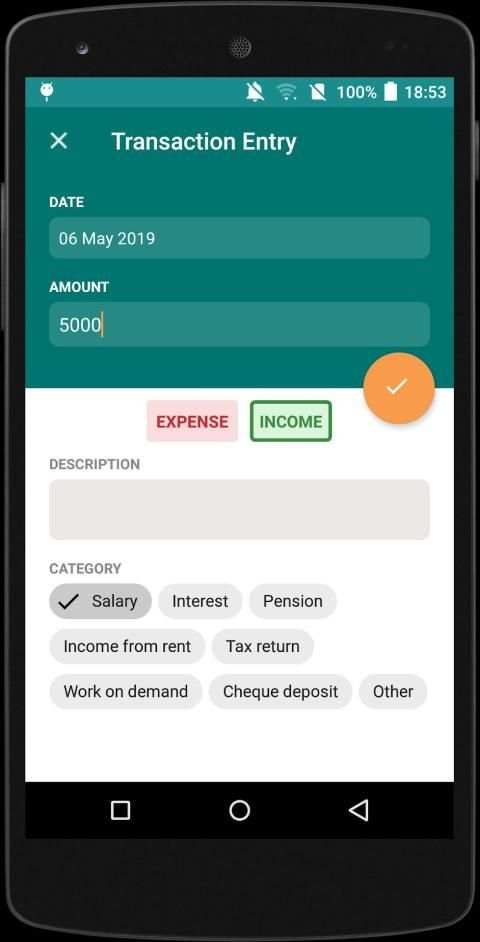 Income Expense Manager स्क्रीनशॉट 5