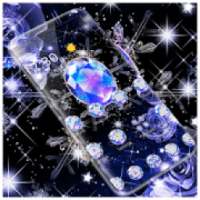 Blue Glitter Sparkling Diamond Theme on 9Apps