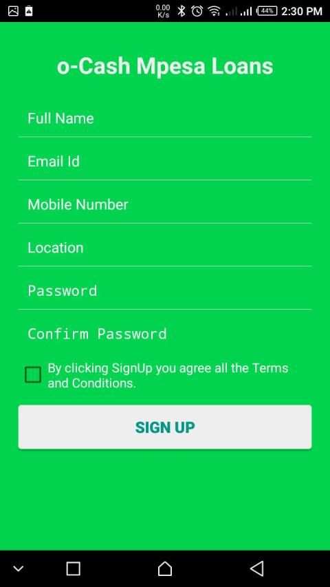 O-Cash Mpesa Loans screenshot 4