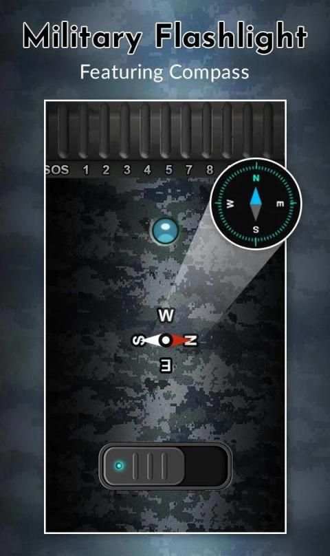 Military Flashlight - Torch Light screenshot 4