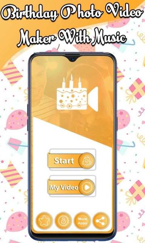 Birthday Photo Video Maker with Music:Video Editor स्क्रीनशॉट 7
