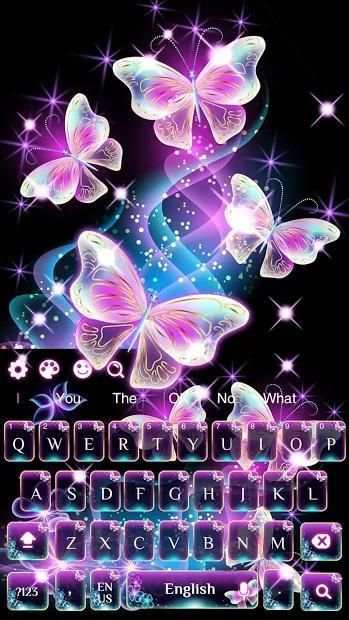 Neon Butterfly keyboard screenshot 1