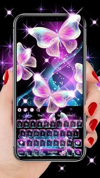Neon Butterfly keyboard screenshot 4