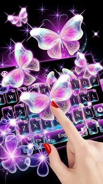 Neon Butterfly keyboard screenshot 3