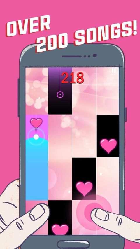 Lovely Heart Piano Tiles screenshot 1