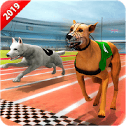 Crazy Wild Dog Racing Fever Sim 3D - Dog Race 2019 आइकन
