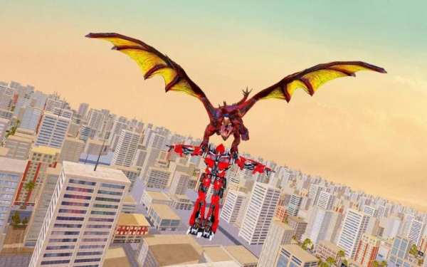 Dragon Transforming Robot Wars स्क्रीनशॉट 1