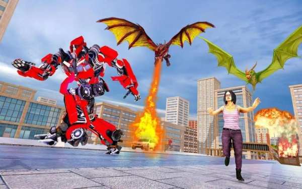 Dragon Transforming Robot Wars स्क्रीनशॉट 2