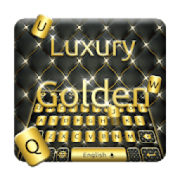 Luxury Gold Keyboard Theme आइकन