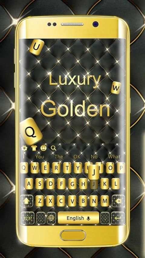 Luxury Gold Keyboard Theme स्क्रीनशॉट 4