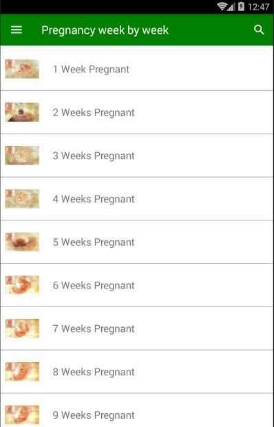 Pregnancy Week by week screenshot 2