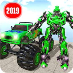 Real Robot Transform Monster Truck Fight