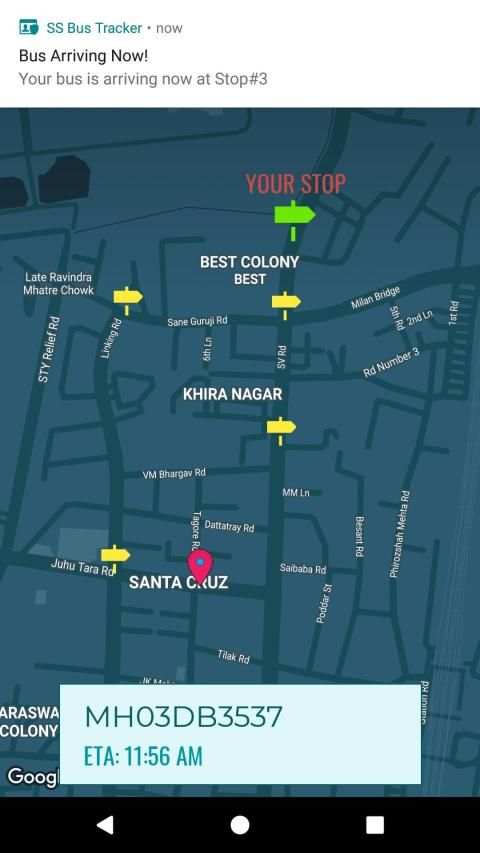 SS Bus Tracker स्क्रीनशॉट 1