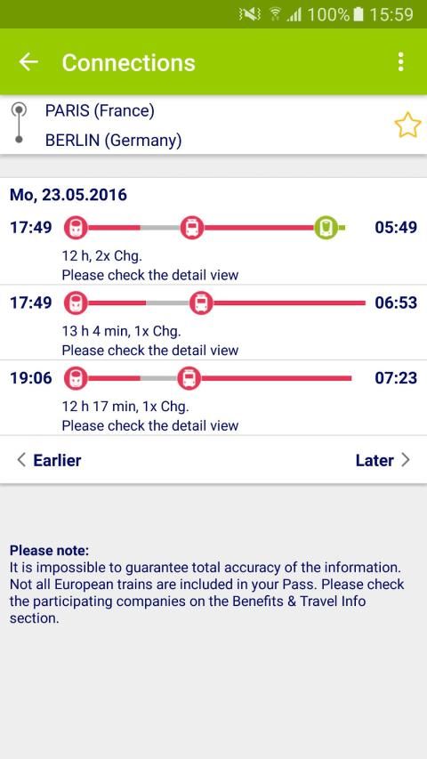 Rail Planner Eurail/Interrail screenshot 2