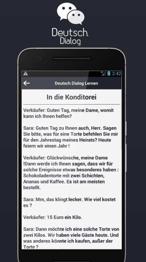 Deutsch Dialog Lernen screenshot 2