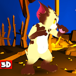 Tom And Fighting Jerry Gold आइकन