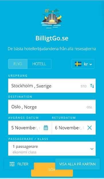 Billiga Flygresor screenshot 8
