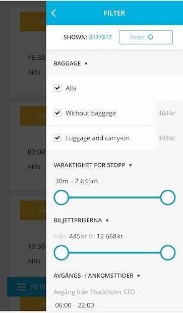 Billiga Flygresor screenshot 5