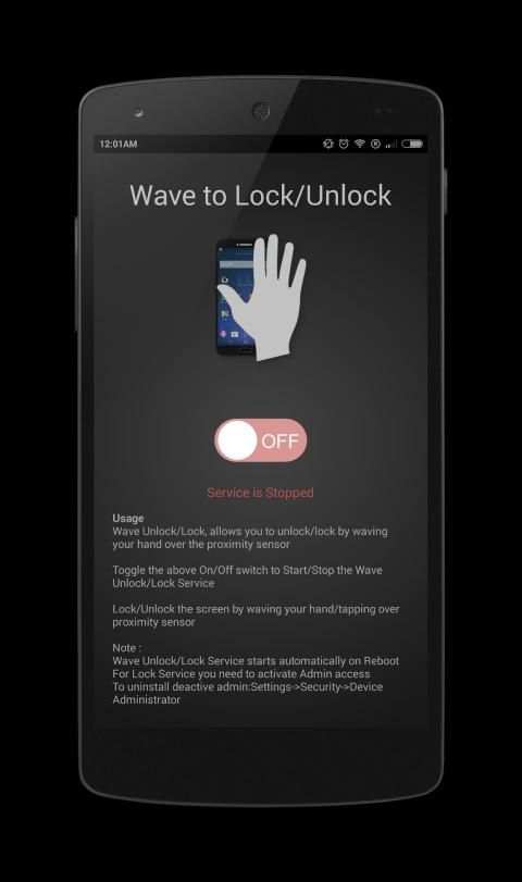 Wave to Lock/Unlock screenshot 2