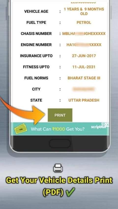 RTO View Vehicle Details - RTO vahan Information screenshot 2