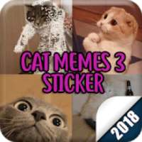WAStickerApps - Cute Cat Memes 3 Sticker