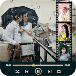 Rain snow video maker icon
