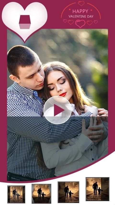 Valentine Video Maker स्क्रीनशॉट 5