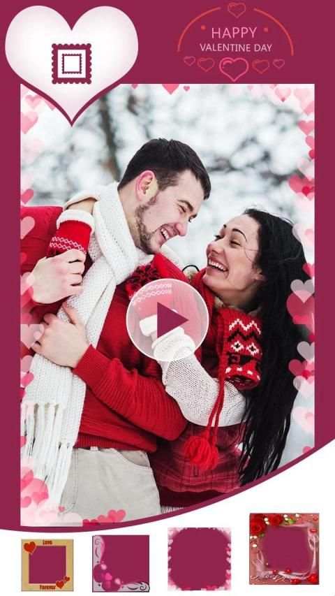 Valentine Video Maker स्क्रीनशॉट 1