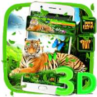 Tiger 3D Glass Tech Theme*