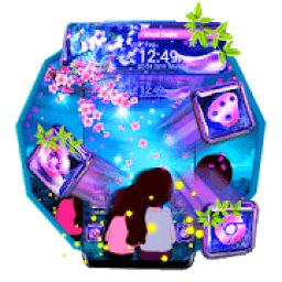 Valentine Couple Glass Tech Theme* आइकन