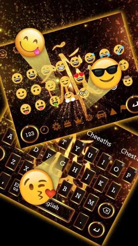 Gold Allah Keyboard स्क्रीनशॉट 1