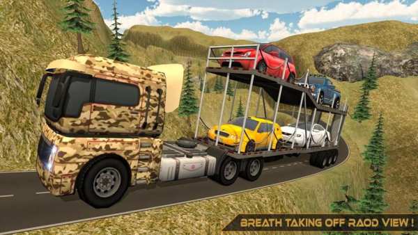Offroad Army Car Transporter - World War Challenge स्क्रीनशॉट 14