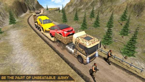 Offroad Army Car Transporter - World War Challenge स्क्रीनशॉट 16