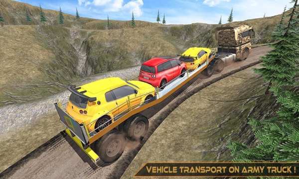 Offroad Army Car Transporter - World War Challenge स्क्रीनशॉट 18