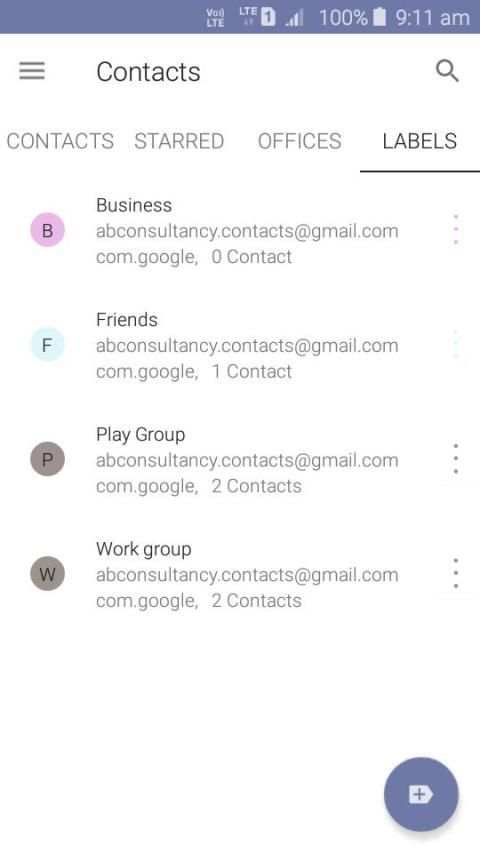 Contacts screenshot 2
