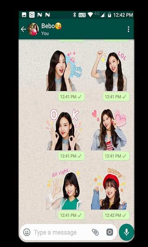 WAStickerApps Korean Idol Stickers स्क्रीनशॉट 3