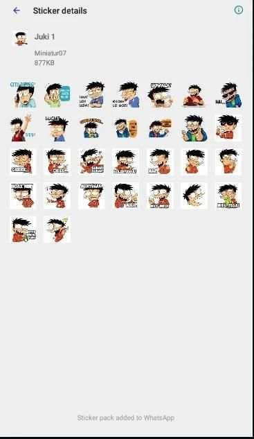 Juki Whatsapp Stiker screenshot 2